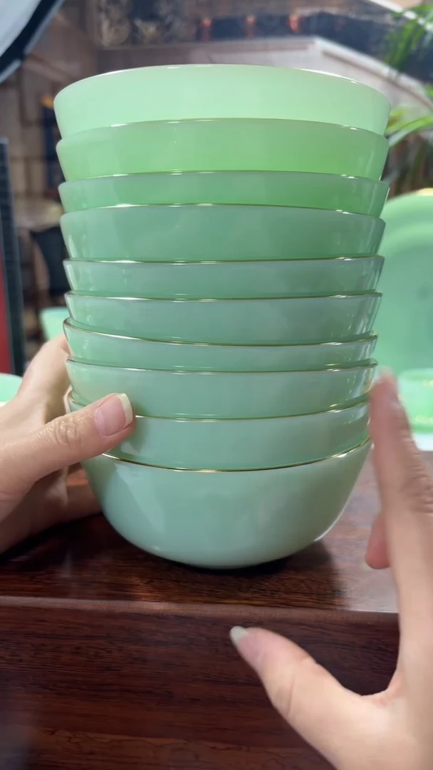 【闪购商品】...5.5英寸玉瓷碗10个口径13.8厘米