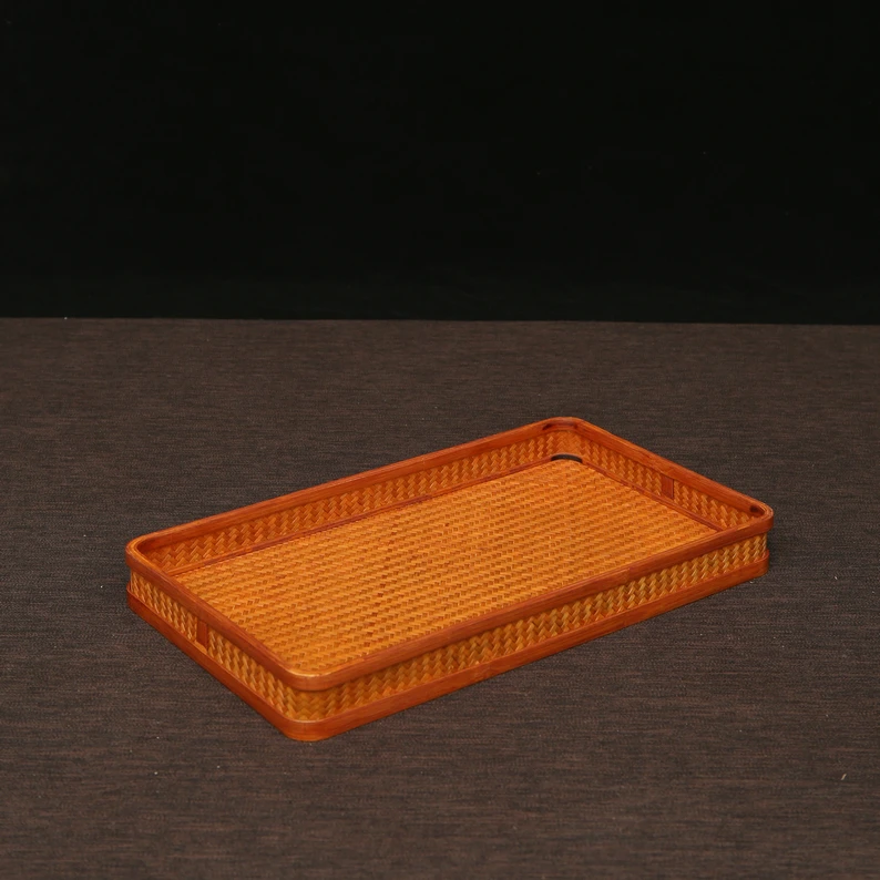 【细物慢造】竹编围边茶盘大（TC189）