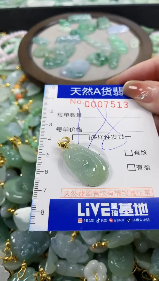 颈饰未镶嵌翡翠天然A货翡翠