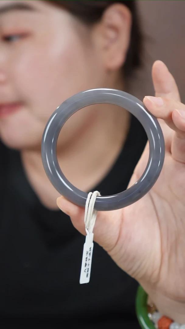 和田玉手镯未镶嵌44【柚子来啦】和田玉拍一发一57