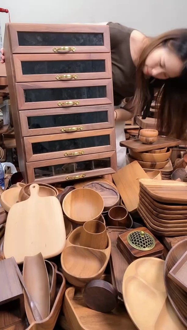 木   德国榉木带手柄菜板27*16*1.5cm   整木