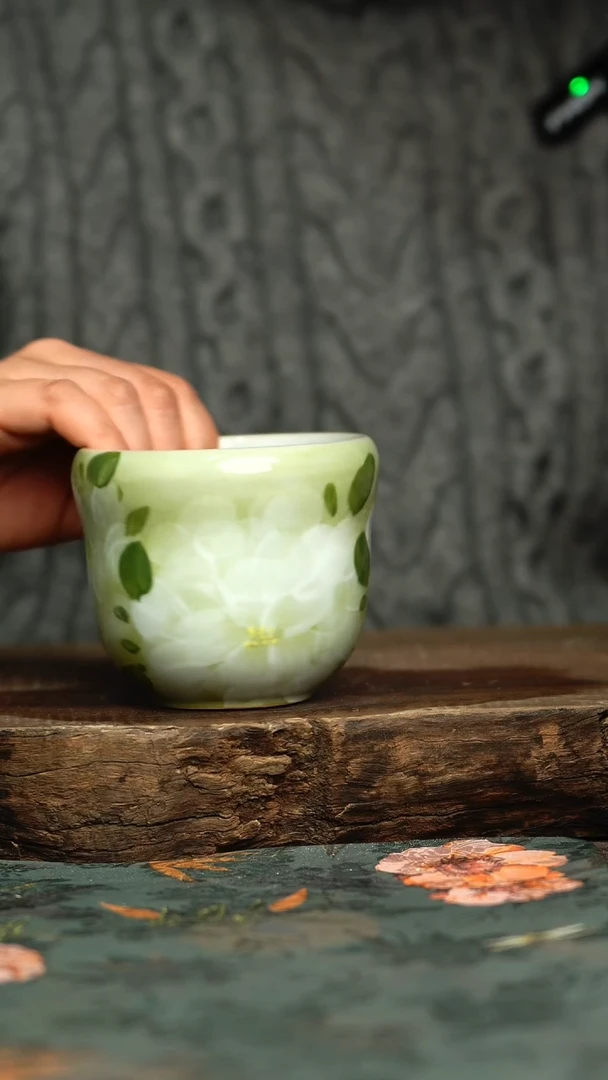 【闪购商品】杯釉下彩手工手绘同款陶器