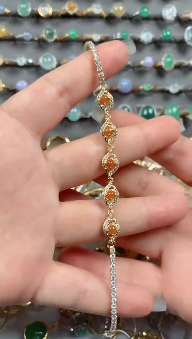 银S925镶嵌戒指翡翠.