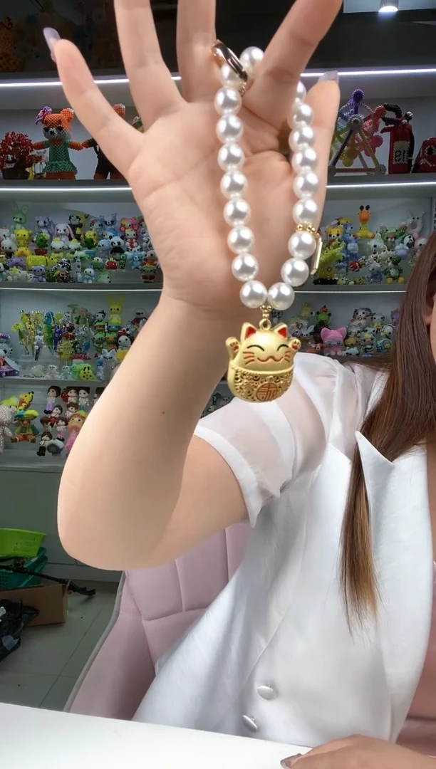 玻璃3102小财迷手机链材料包1套长款