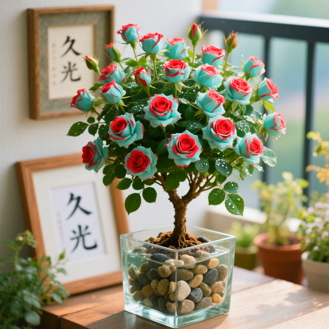 水培玫瑰花苗浓香大花四季开花庭院阳台盆栽耐寒耐热切花桌面花卉