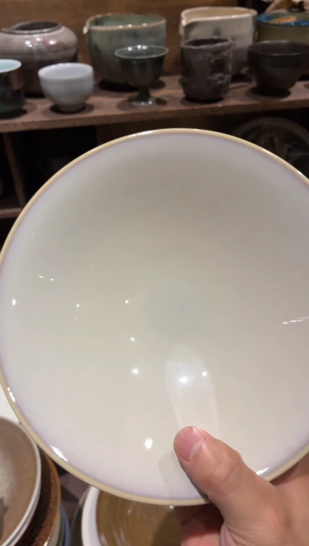 瓷片青994粉黛立口盘1个
