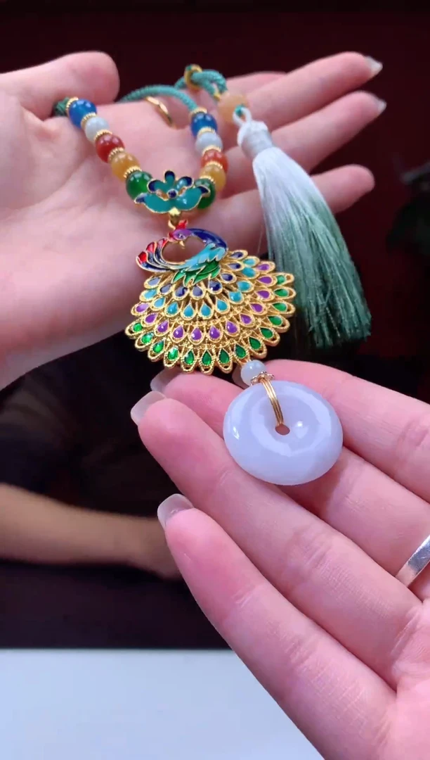 吊坠(不含链)合金翡翠天然翡翠A货04