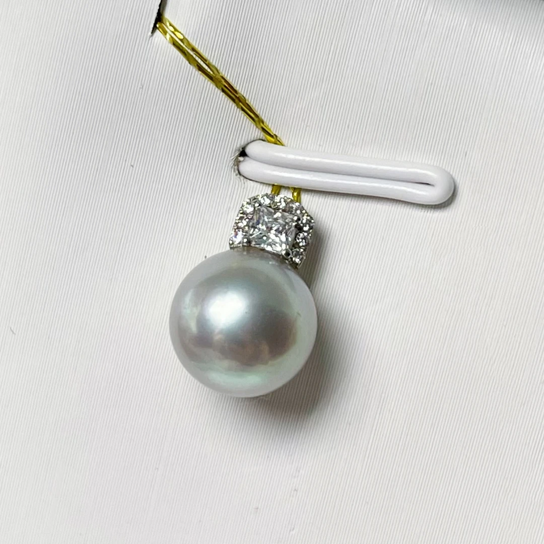 18K金海水Akoya真多麻吊坠