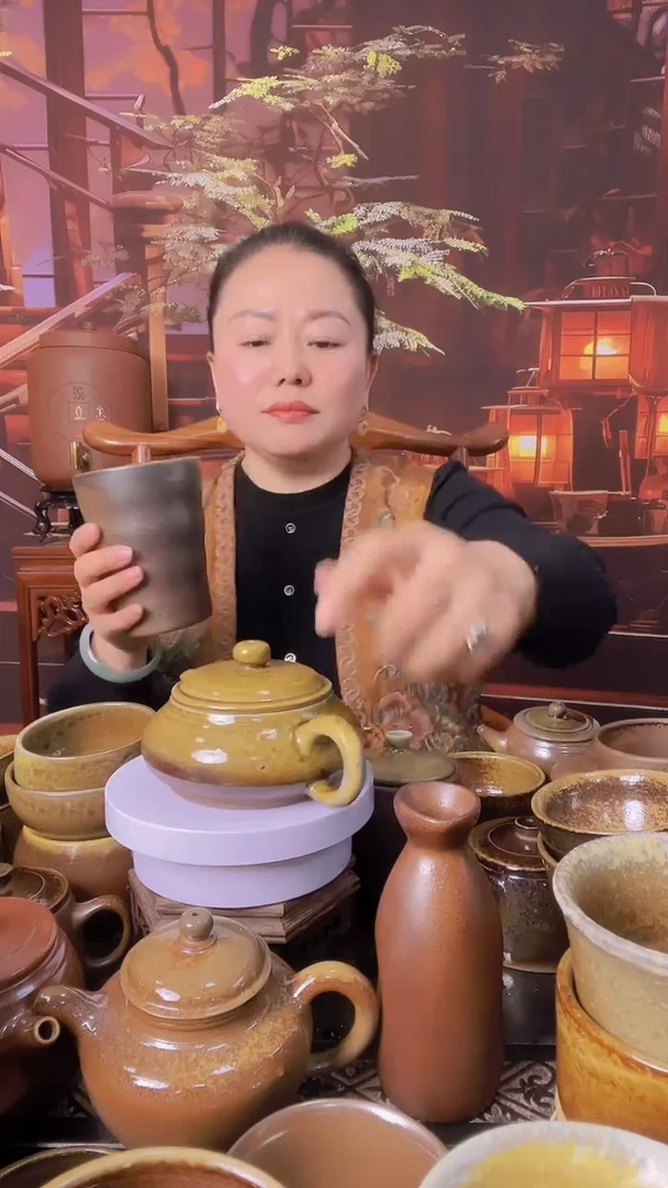 可乐杯高温柴烧可乐杯500ml