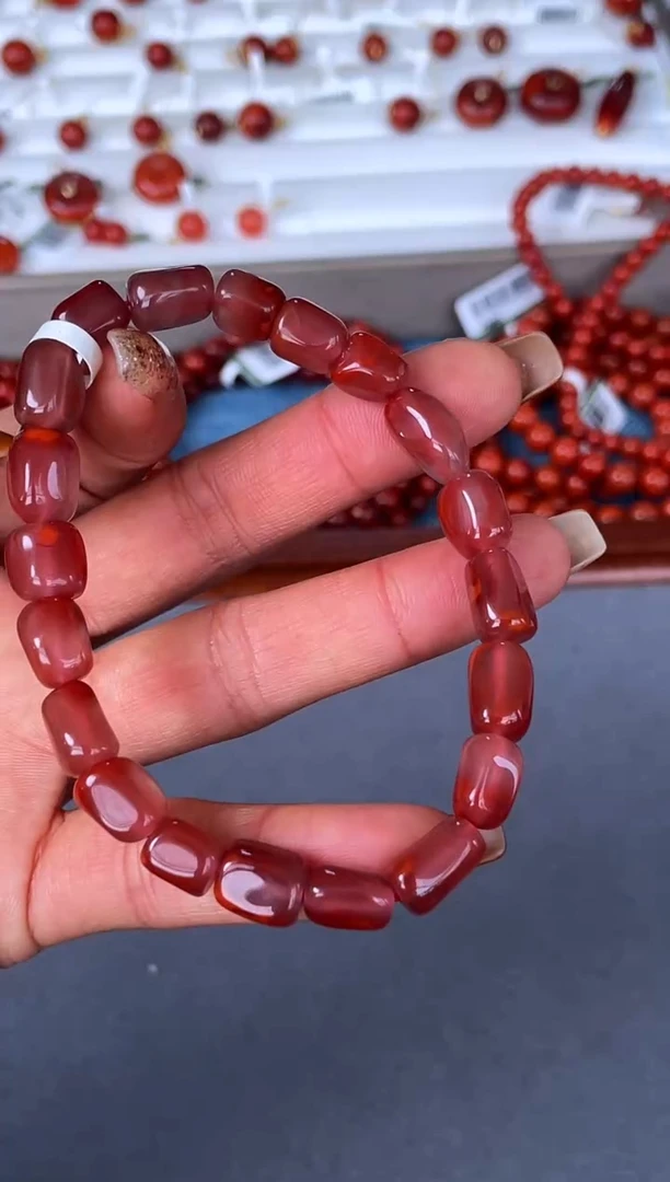 未镶嵌手串南红玛瑙N17凉山瓦西料随型单圈多样性发其一