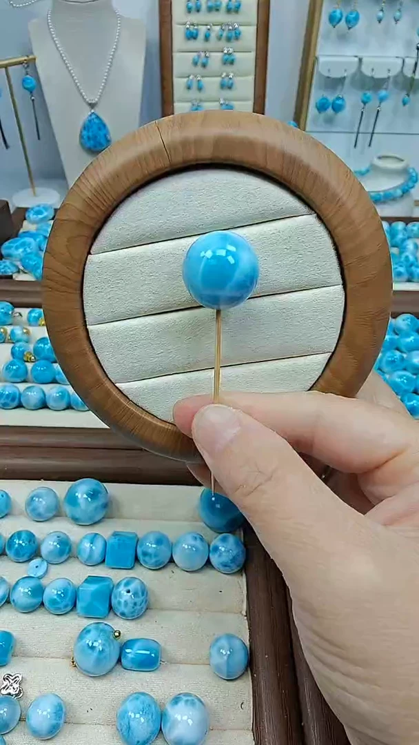 未镶嵌针钠钙石（海纹石）珠宝半成品暖****s多样性发其一