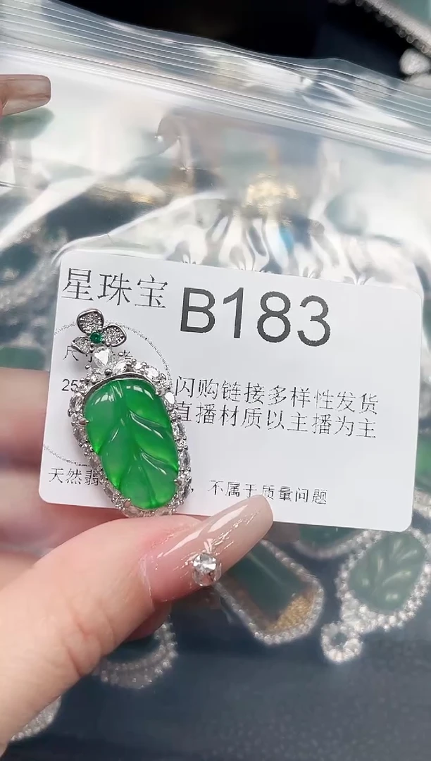 【闪购商品】翡翠颈饰未镶嵌 赠皮绳183