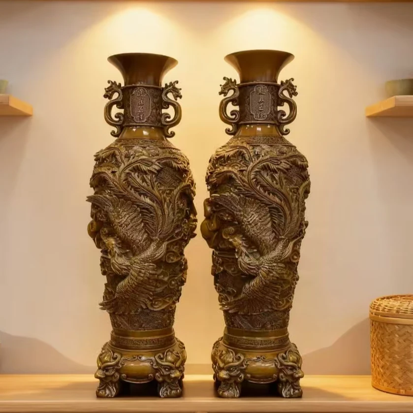 龙凤花瓶（拍一发二)家居客厅办公室摆放