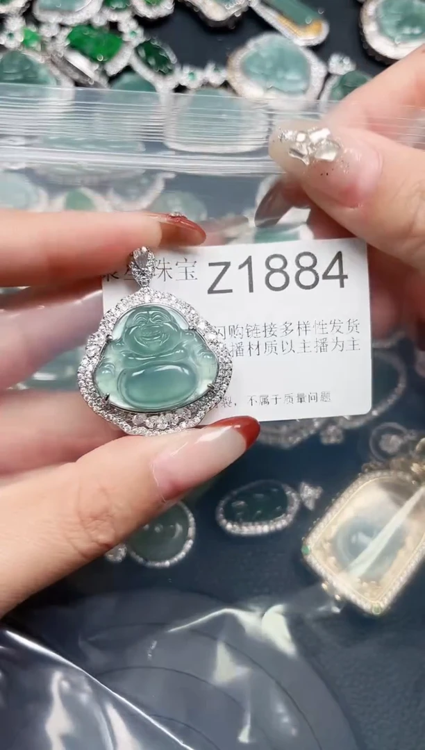 【闪购商品】翡翠颈饰未镶嵌赠皮绳1884