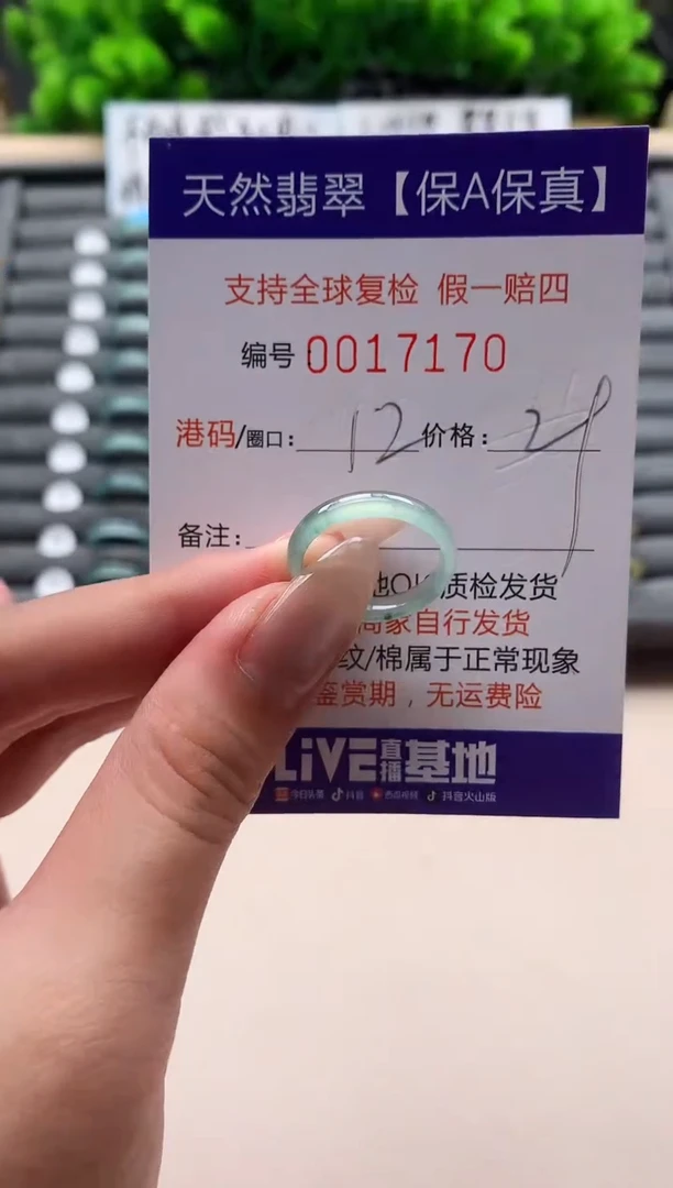 未镶嵌戒指翡翠天然  17170