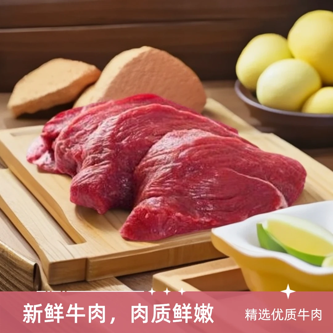 （1号）茂尔达新鲜小黄牛肉，纯牛肉牛肉同城配