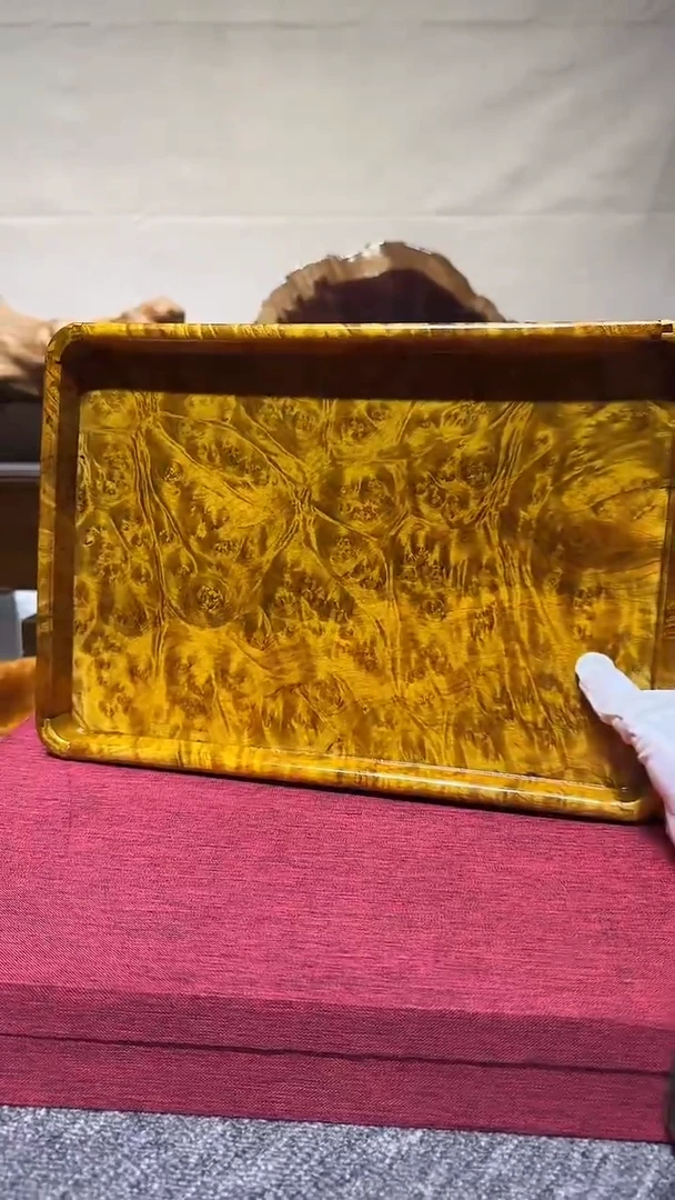 满瘤疤独板文承盘 34.2-24.2-3cm