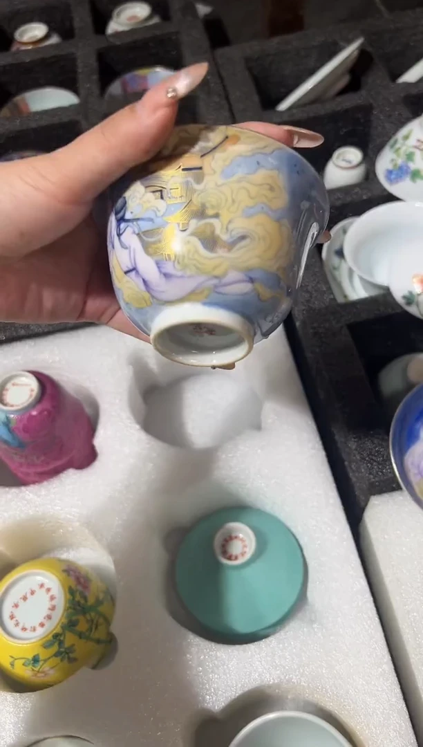 瓷片景德镇瓷器茶器茶杯