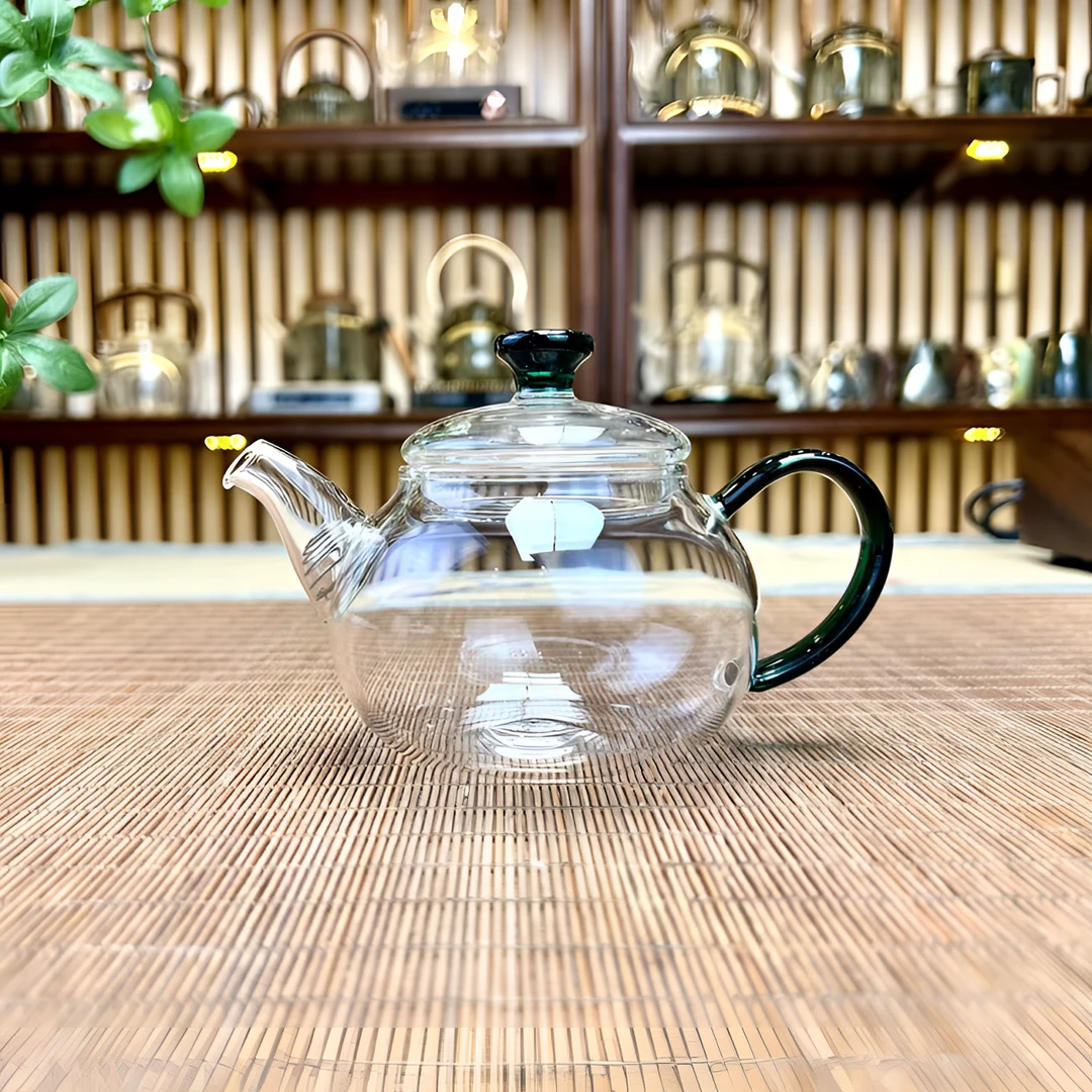 高硼硅玻璃小茶壶耐高温适合家用功夫茶具可烧煮茶泡茶一人饮小壶