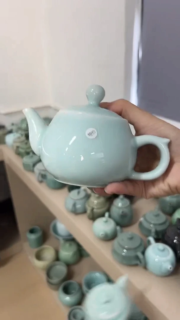 龙泉云间青瓷小米茶器