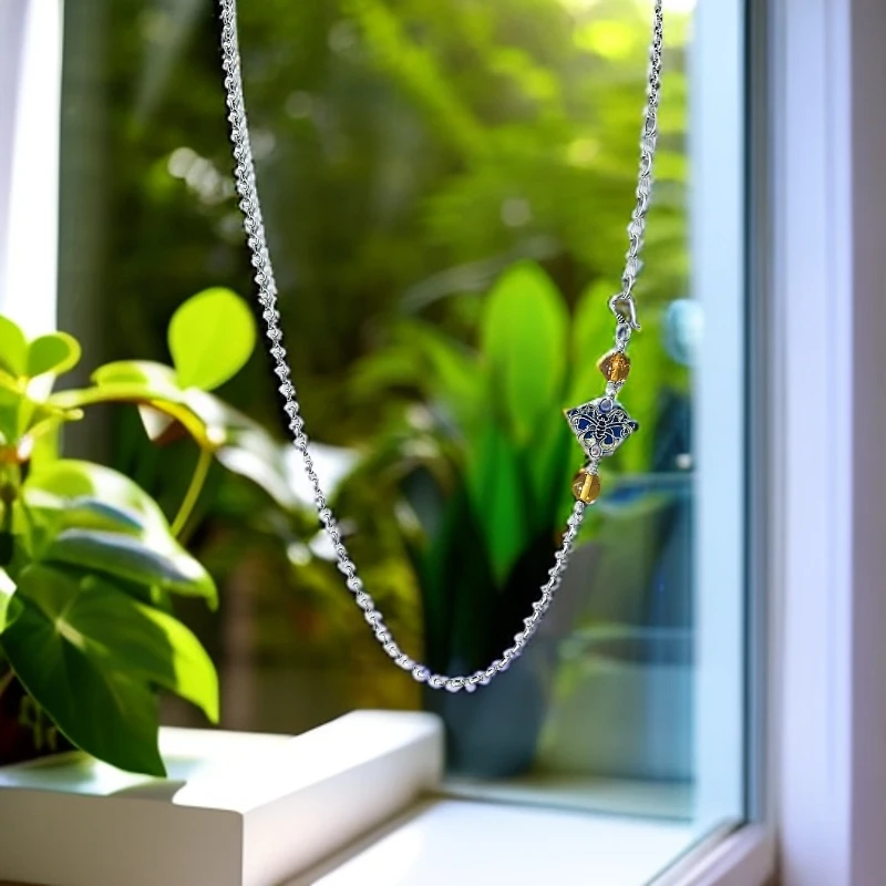 链子925银 【如意】纯银925蝴蝶项链高级感时尚百搭轻奢女士坠链