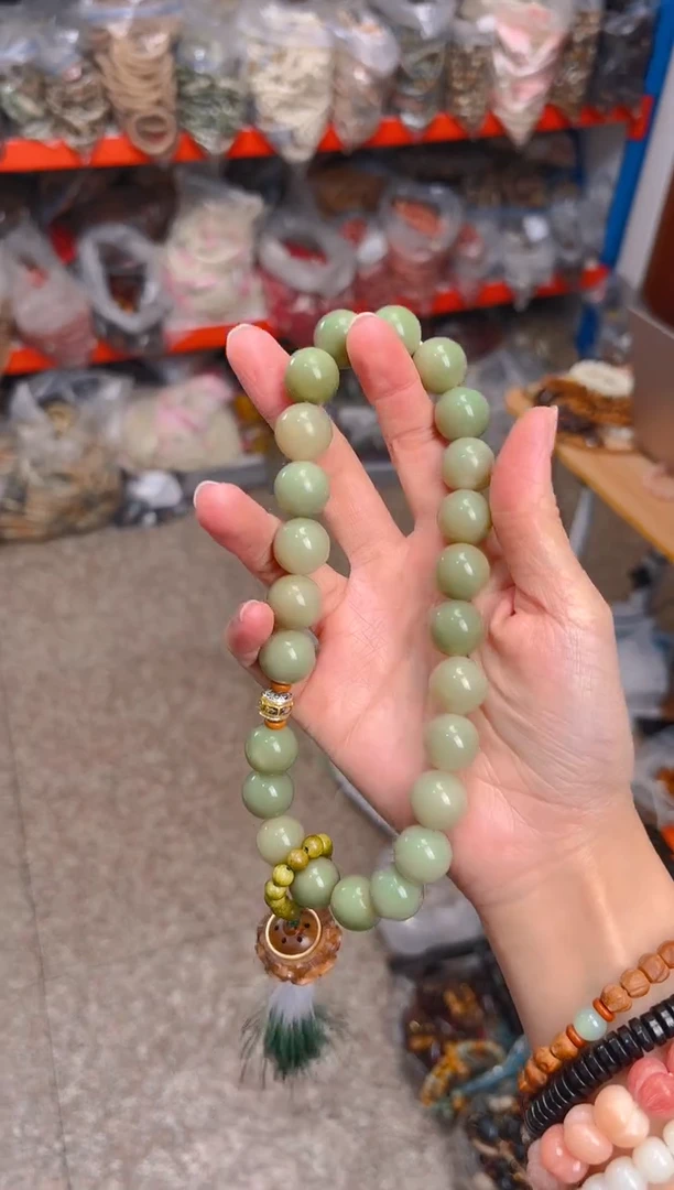 吊坠菩提根/象牙果大卡绿色香炉手持