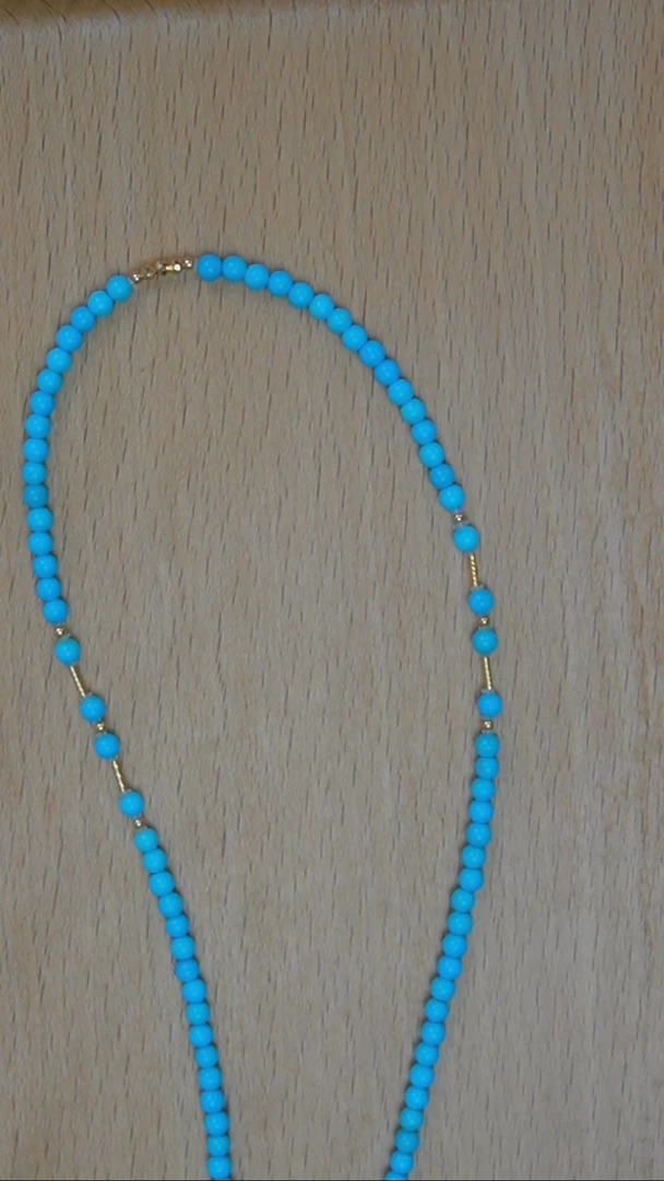 绿松石未镶嵌项链发货一件