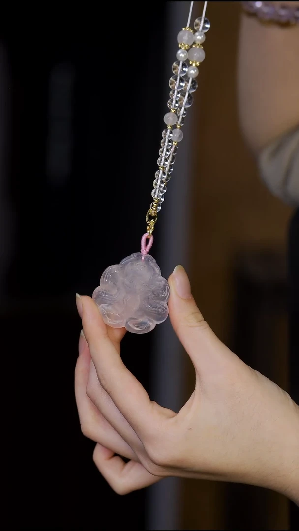 未镶嵌手串水晶粉水晶狐牌