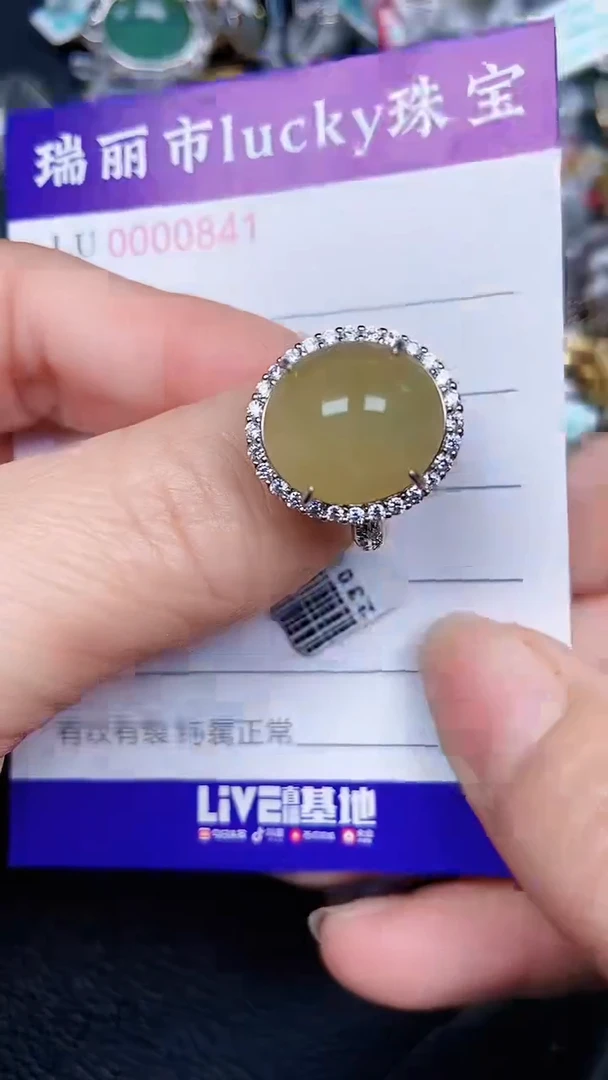 颈饰银S925镶嵌翡翠0841