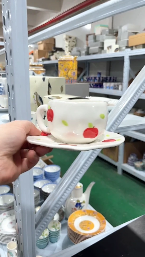 杯子陶（简装）早餐杯碟一套