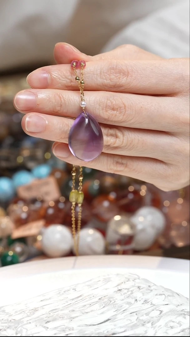 吊坠(赠链)未镶嵌水晶紫水晶吊坠·MM0025SEP213L013