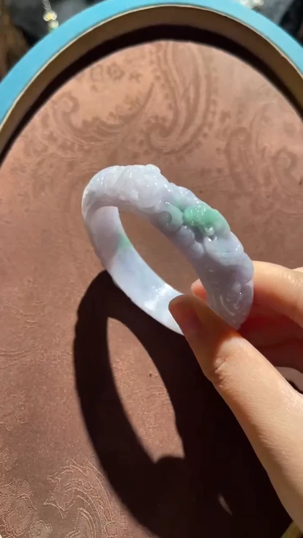 未镶嵌手镯翡翠红翡绿翠