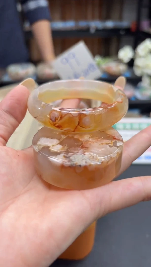 未镶嵌手镯石英质玉C6(56圈赠送镯心)