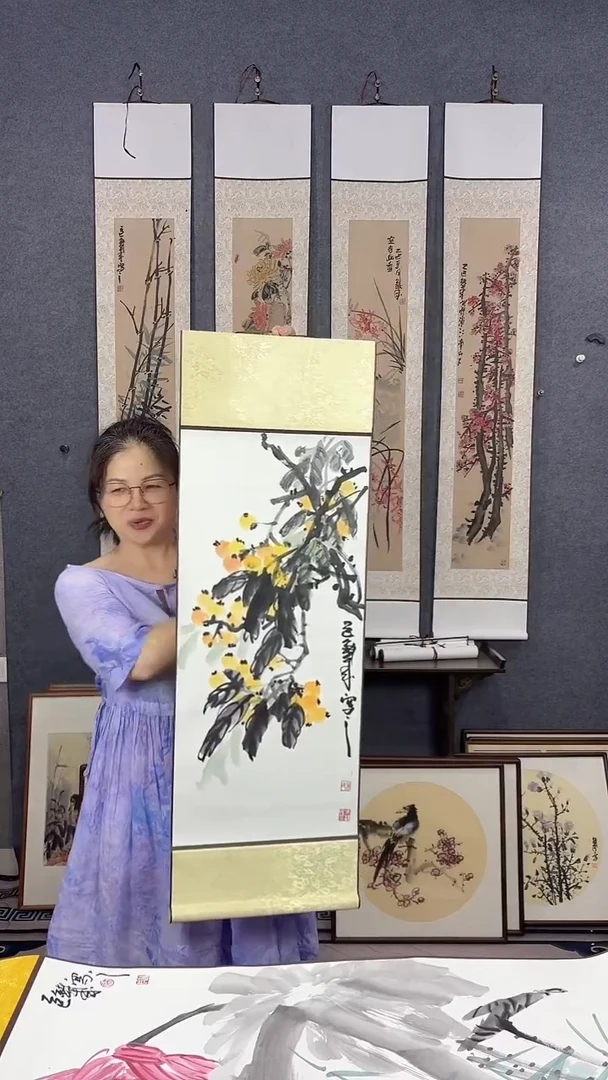 国画110*17吴铁成作品
