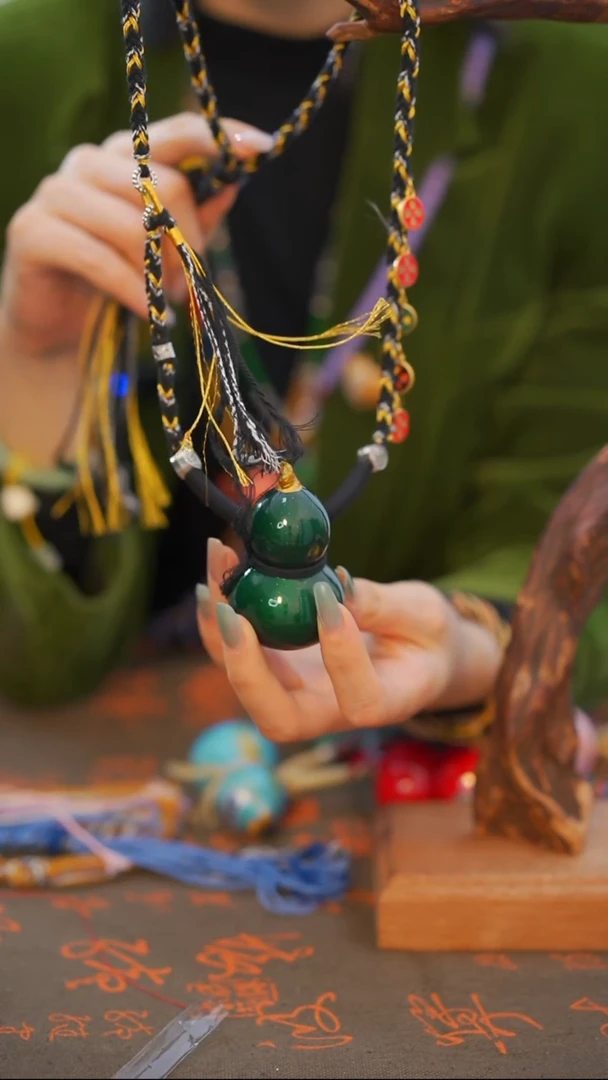 121非遗漆手艺工天然葫芦文玩福禄