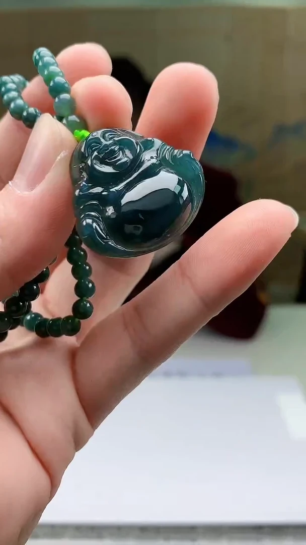 【闪购商品】定制翡翠未镶嵌5152bb-毛货挂件31赠珠链