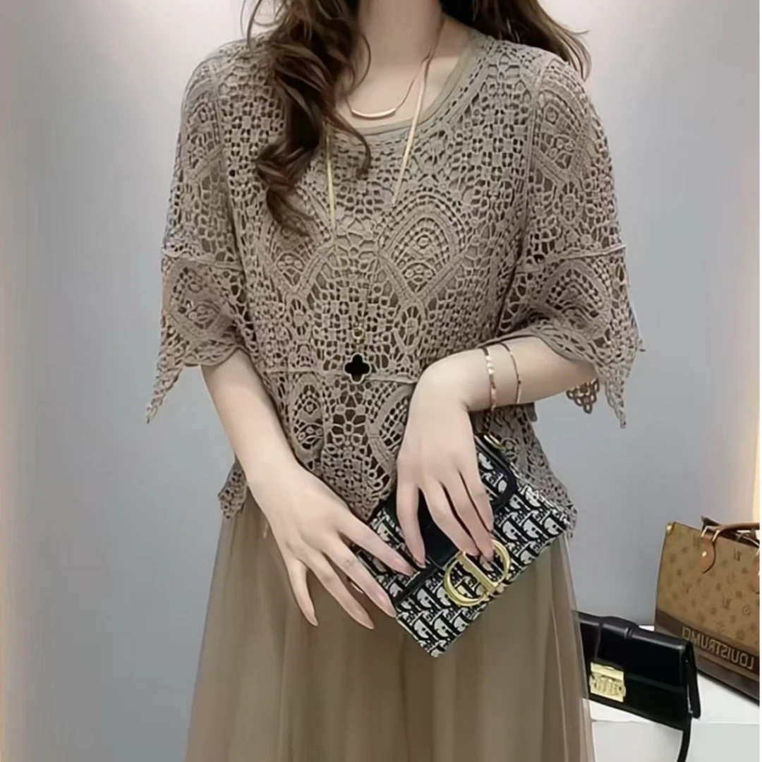 新款时尚高端淑女范儿气质显瘦两件套裙（上衣+坎裙 ）