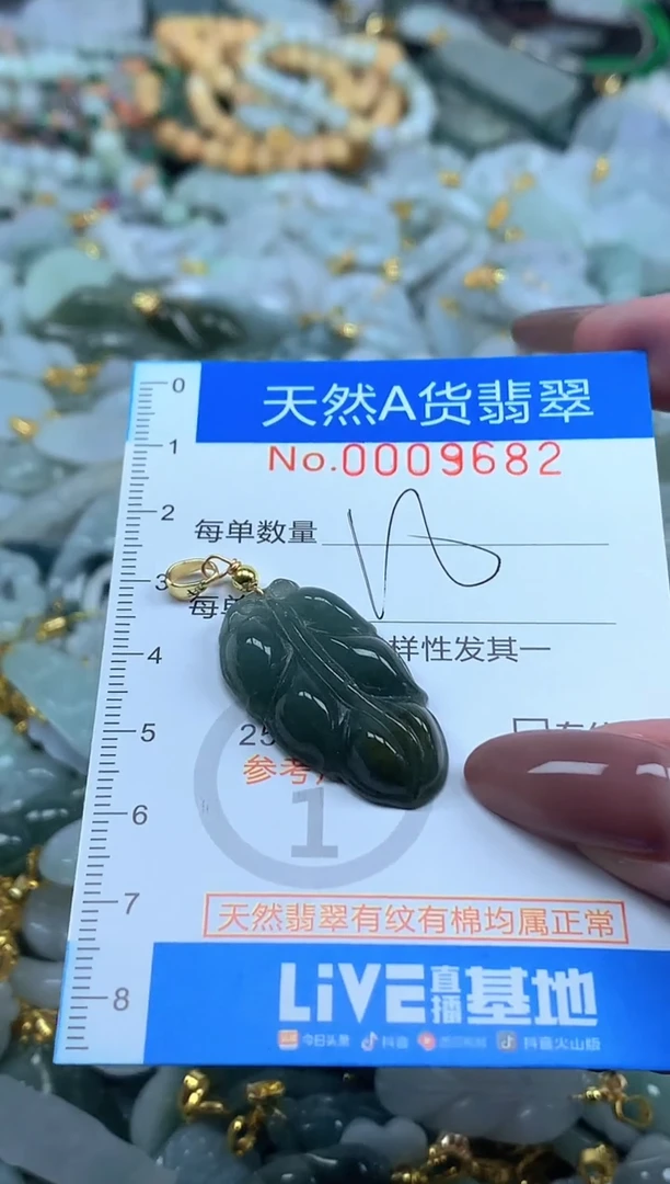 颈饰未镶嵌翡翠净货挂件-9682