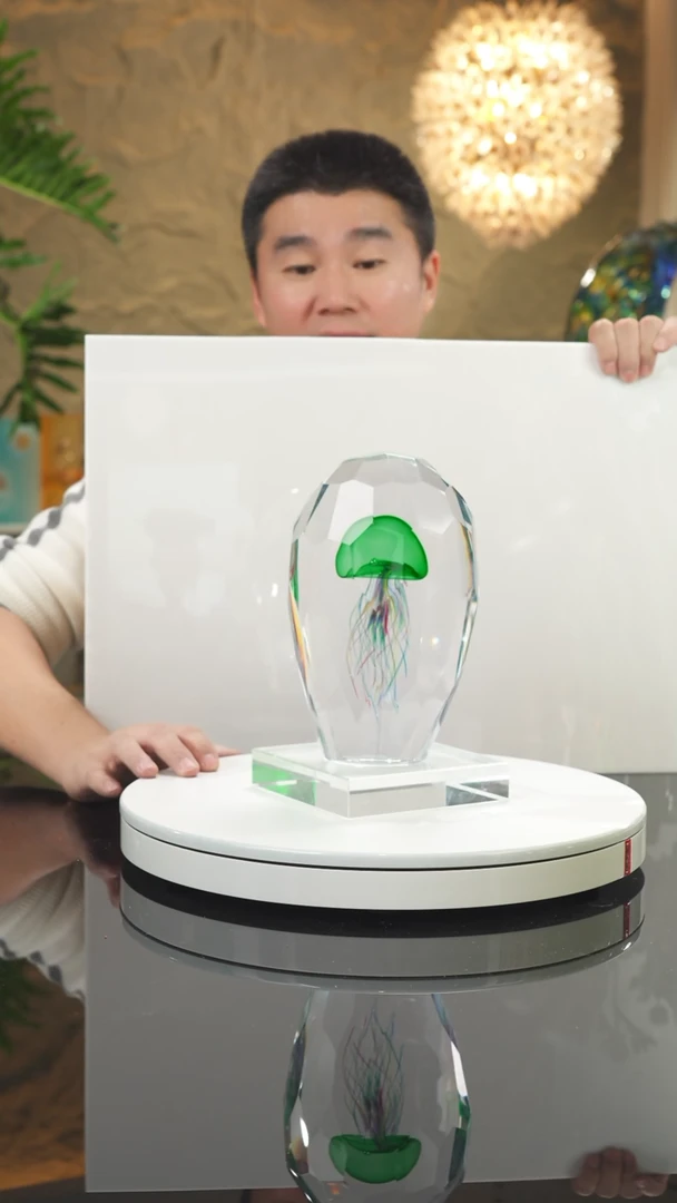 【闪购商品】摆件福利绿色水母摆件带底座