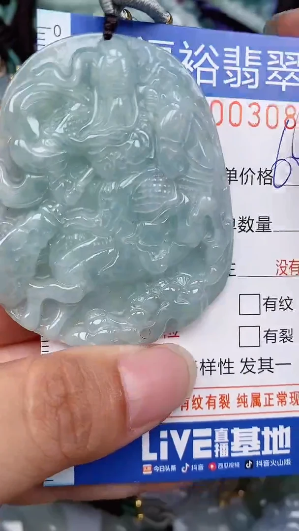 翡翠未镶嵌颈饰...0000308