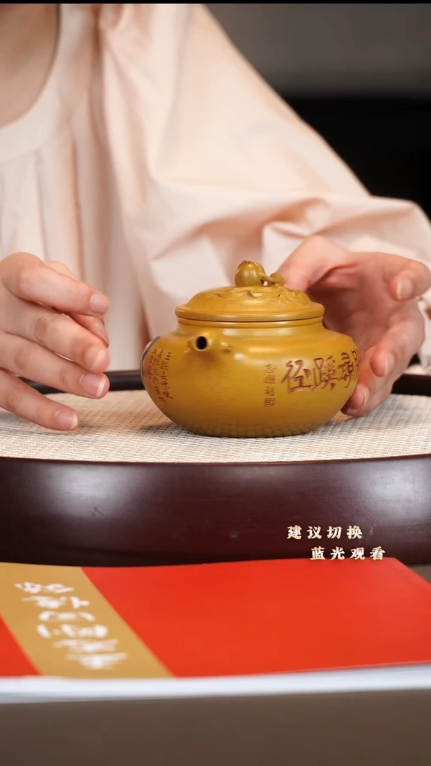 茶壶紫砂王志刚 仿古 羊 金黄段  280cc