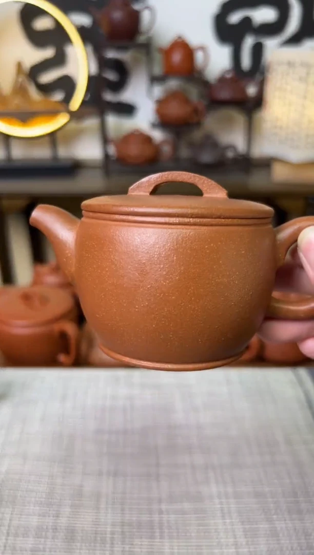 【闪购商品】段泥茶壶独壶黄降坡汉瓦壶150CC