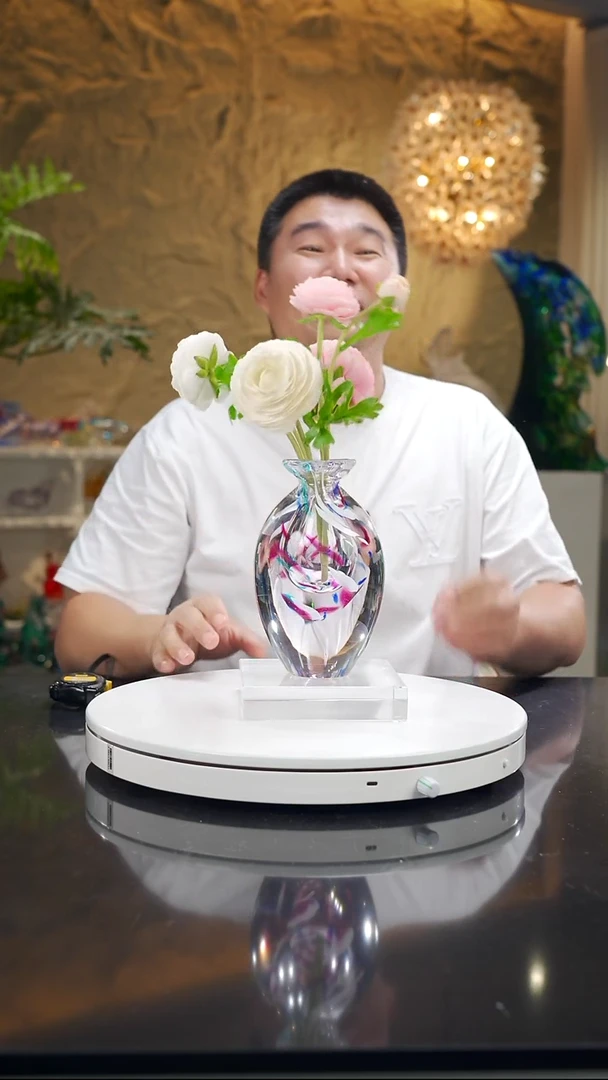 手工艺品琉璃金红蓝设计款香薰瓶