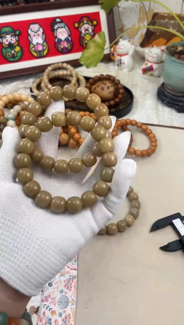 手串菩提根/象牙果a152 卡13.9 干磨海子