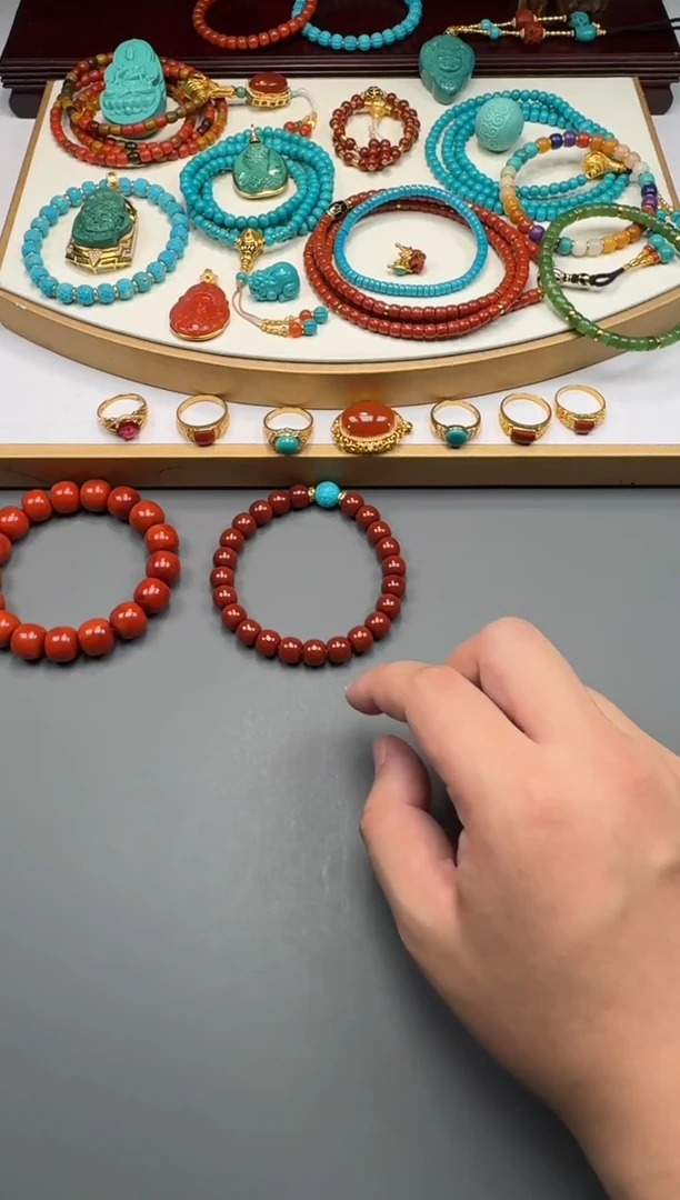 18K金镶嵌手串南红玛瑙沈*1111