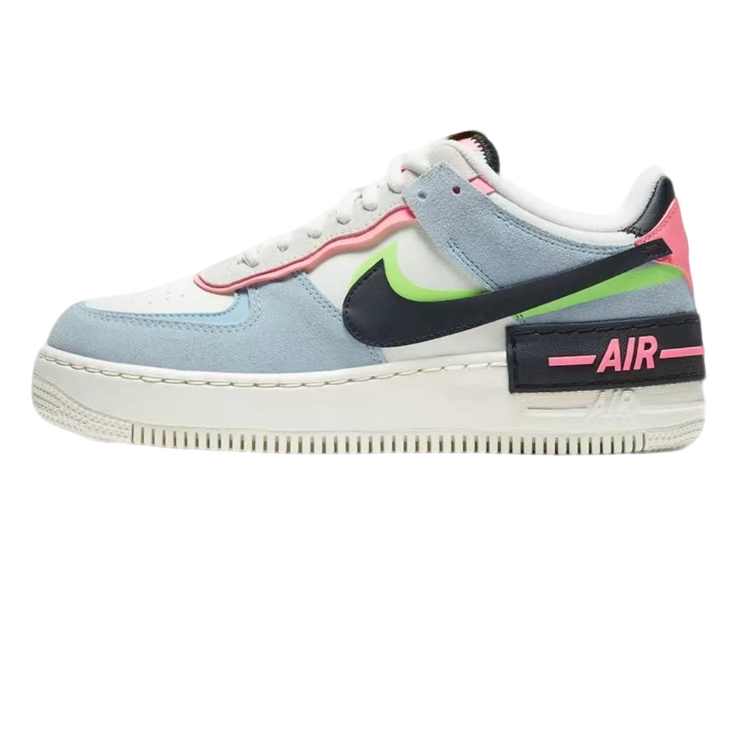 NIKE/耐克马卡龙 防滑耐磨轻便 低帮 板鞋 女款 蓝粉绿CU8591-101