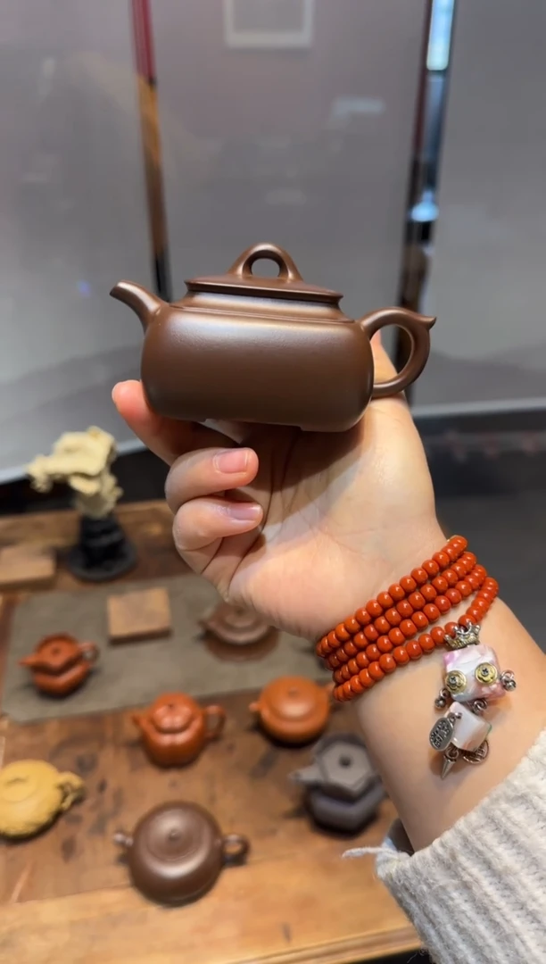 茶壶紫砂小***8长四方 紫砂壶