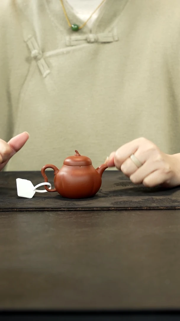 茶壶紫砂朱泥小甜瓜100cc