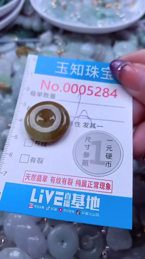 翡翠未镶嵌吊坠(不含链)5284