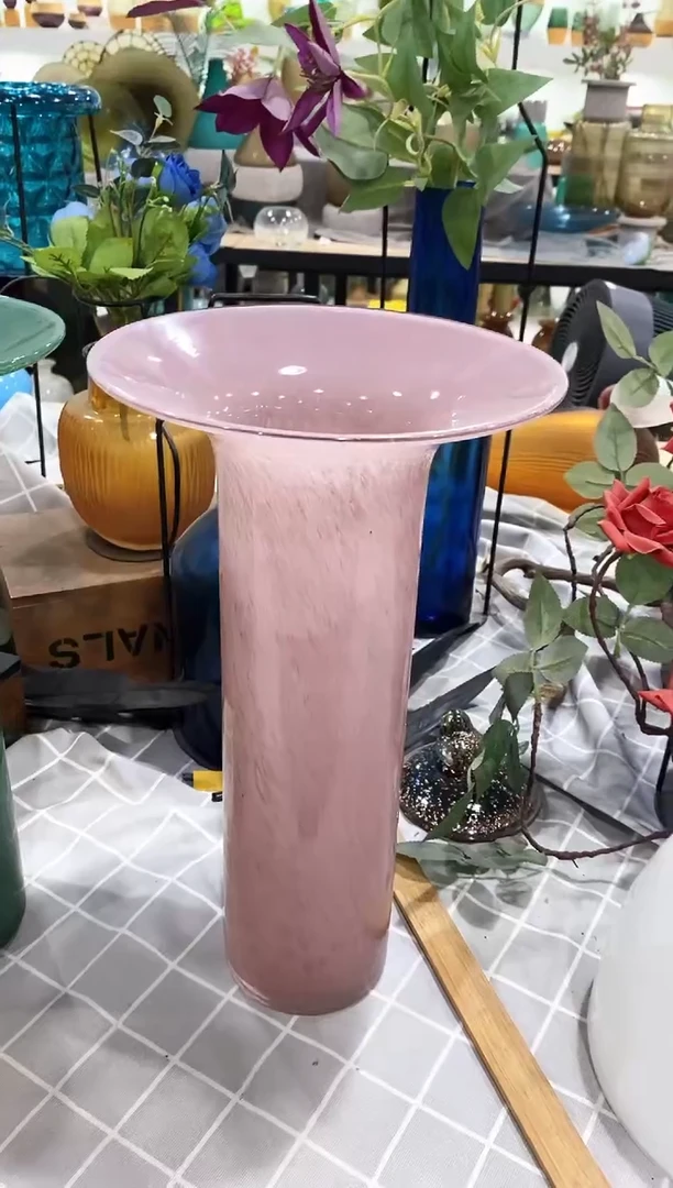 慕忆家手作琉璃花瓶瑕
